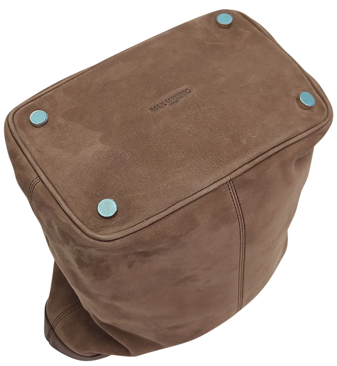 Max V. Koenig Damen Handtasche, dunkelbraun - mittel - Höhe ca. 29 cm  – Bild 4