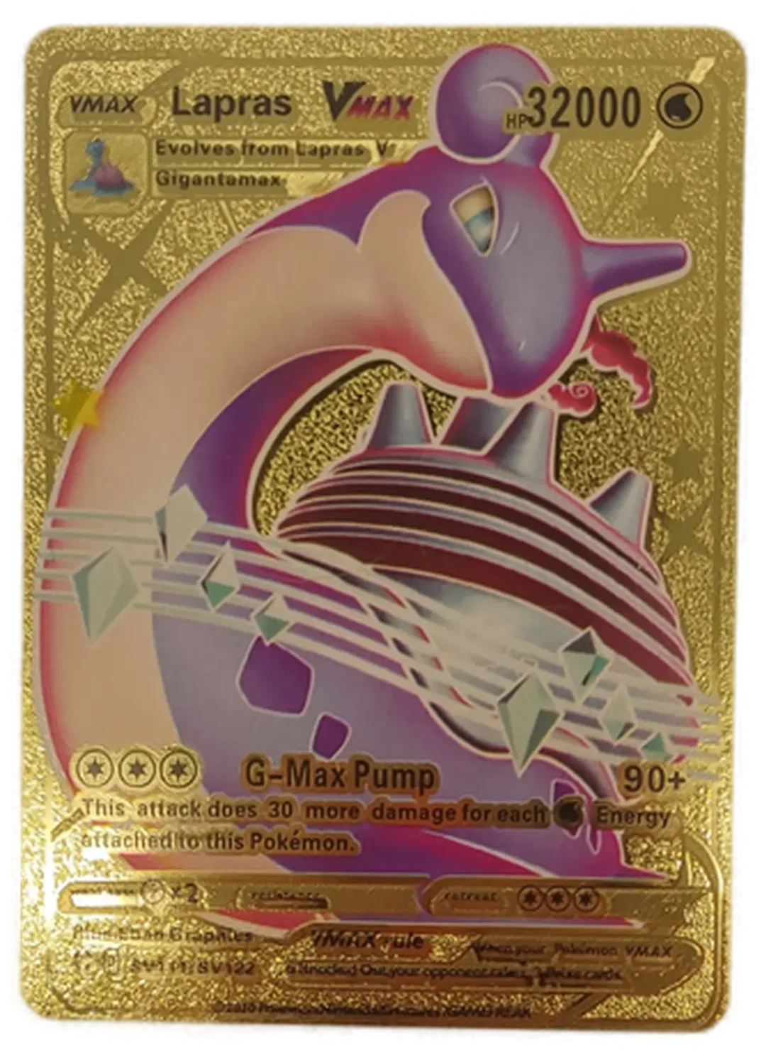  Pokémon Sammelkarte Goldfolie Lapras Vmax - Bild 4