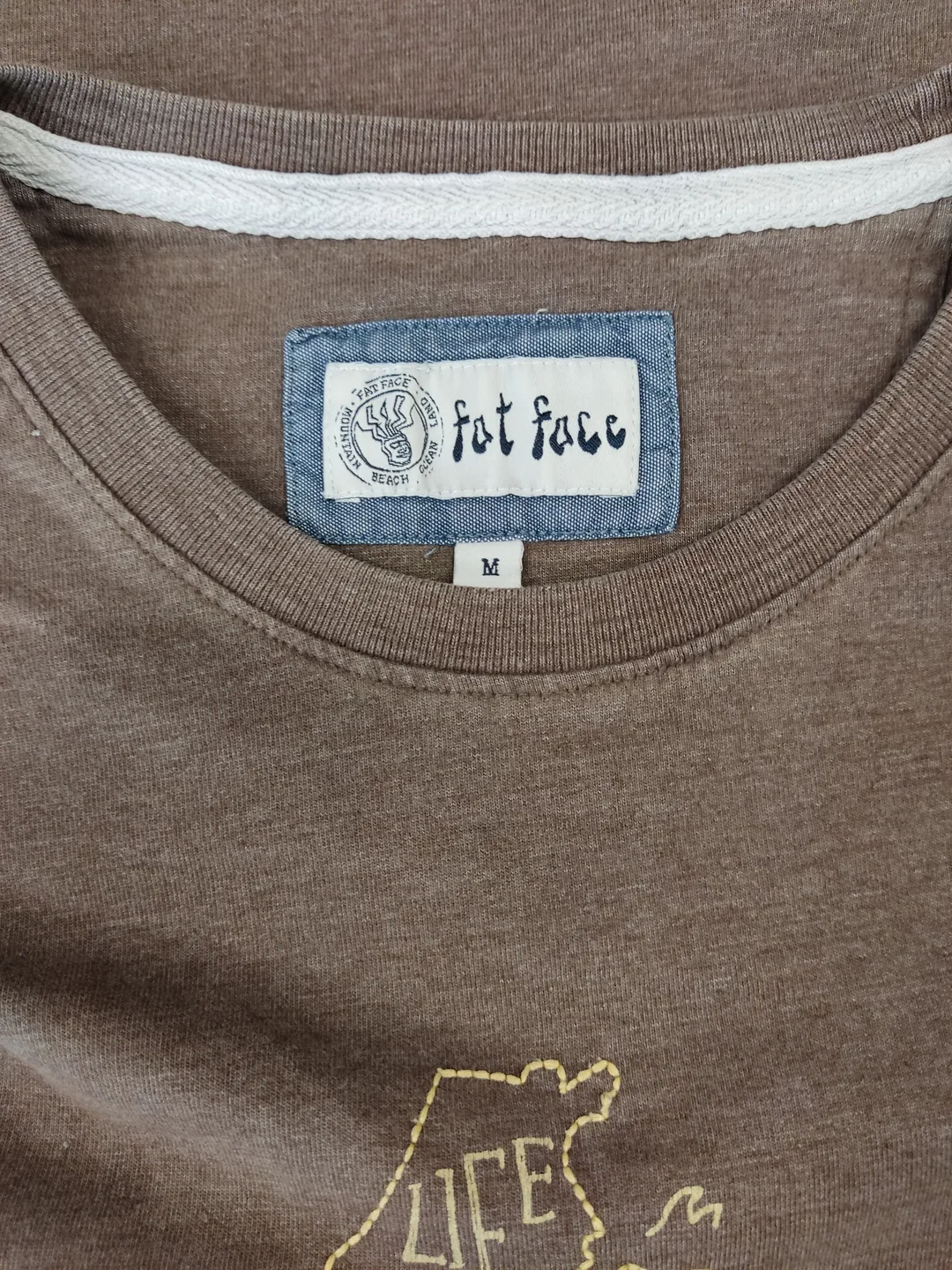 Fat Face Herren T-Shirt braun Gr.M – Bild 3