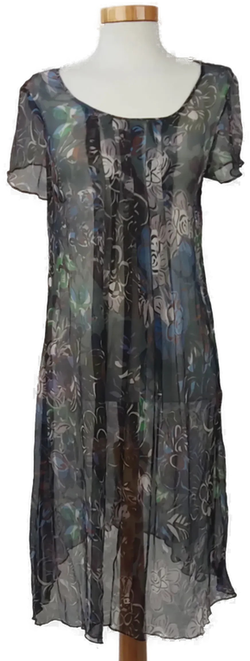 Damenkleid gemustert mehrfarbig - 36 - Bild 1