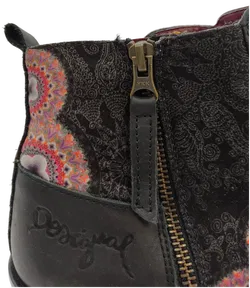 Desigual Damen Stiefeletten Schwarz Geblümt - 41 - Bild 2