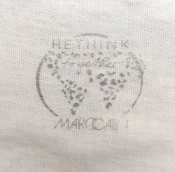 Marc Cain Damen T-Shirt weiß gemustert Gr. M - Bild 4