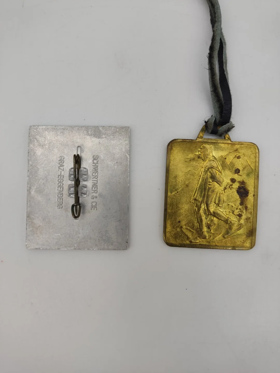 7x Vintage Ski-Anhänger/Medaillons – Bild 7