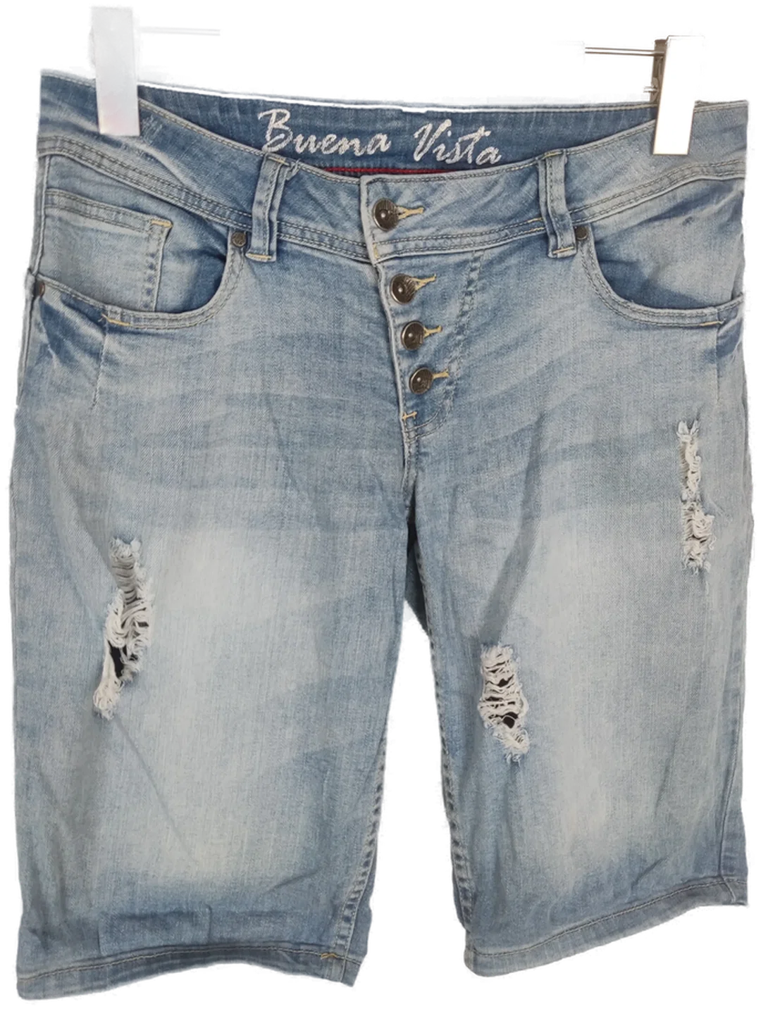 Buena Vista Damen Jeans Shorts, blau, Gr. M, Stretch - Bild 1