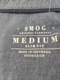 SMOG Herrenhemd rot, kariert - Gr. M (Slim fit) - Bild 4