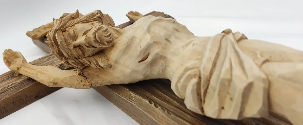 Großes Holzkreuz Kruzifix – Bild 3
