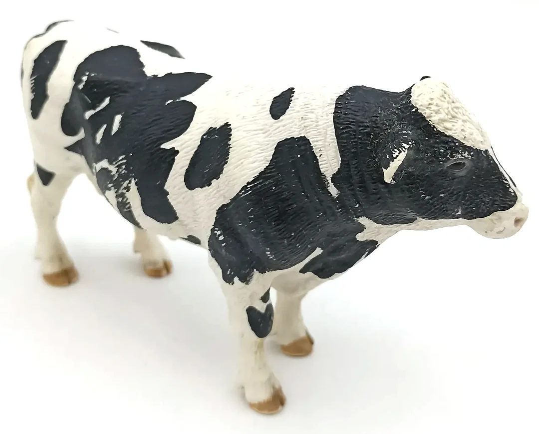 Schleich Bulle schwarz weiß - Bild 1