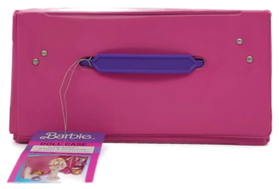 Mattel Vintage 1991 Barbie Puppenkoffer / Fashion Trunk in pink – Bild 5