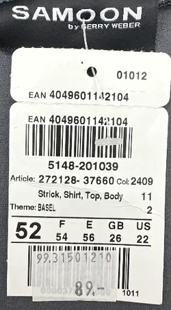 Samoon by Gerry Weber - Damenshirt - Gr. 52 - Bild 4