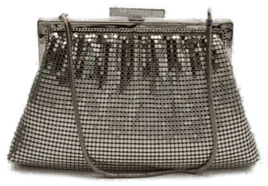 Vintage Glomesh Silber Tasche - Bild 1