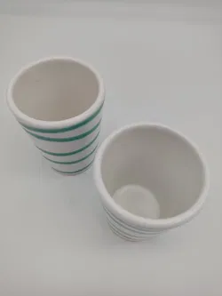 Gmundner Keramik Becher grün geflammt - Bild 2