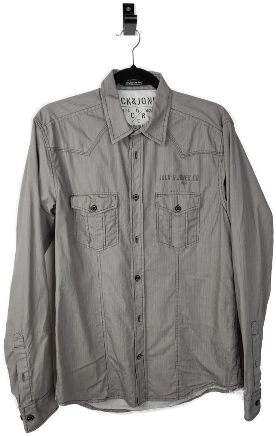 Herren Hemd Jack & Jones Baumwolle M | Zeitloser Streifen - Bild 4