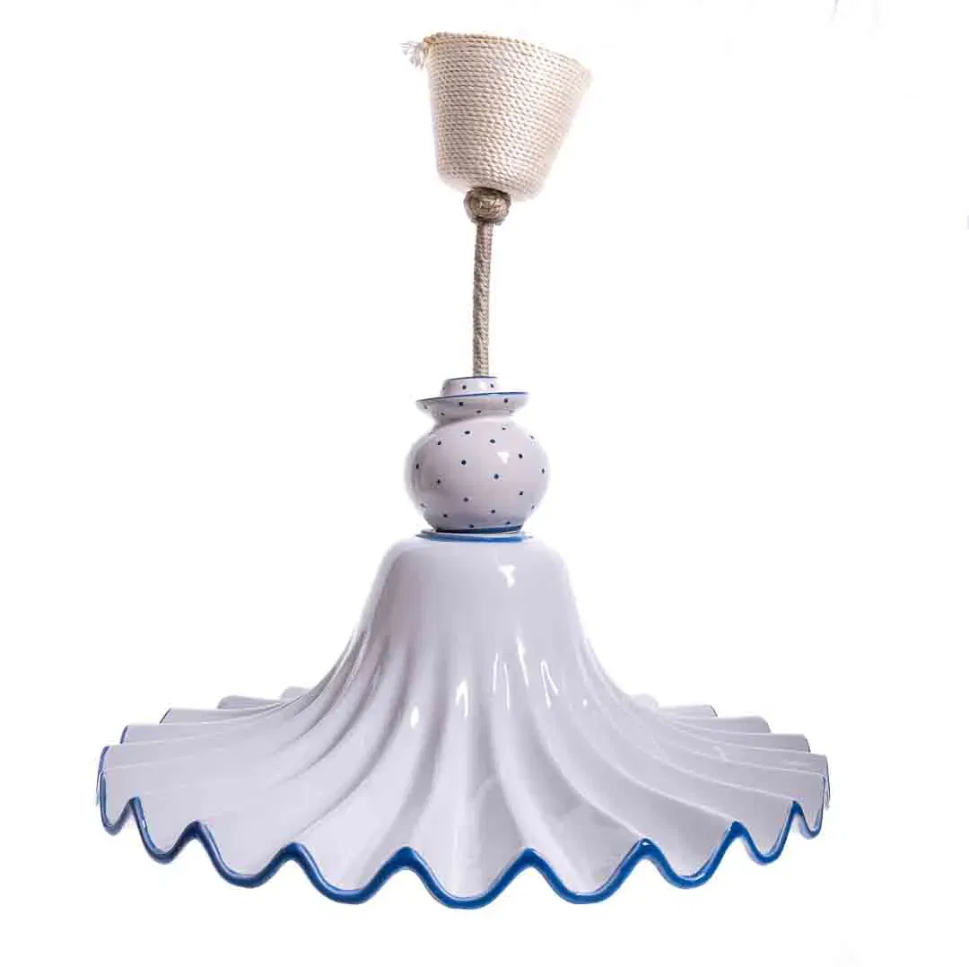 Gmundner Keramik Deckenlampe mit großem Schirm  - Bild 4