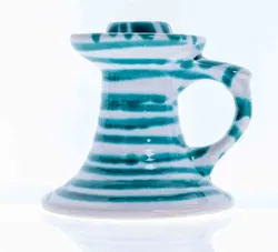 GMUNDNER KERAMIK Deko Kerzenständer grüngeflammt - Bild 3