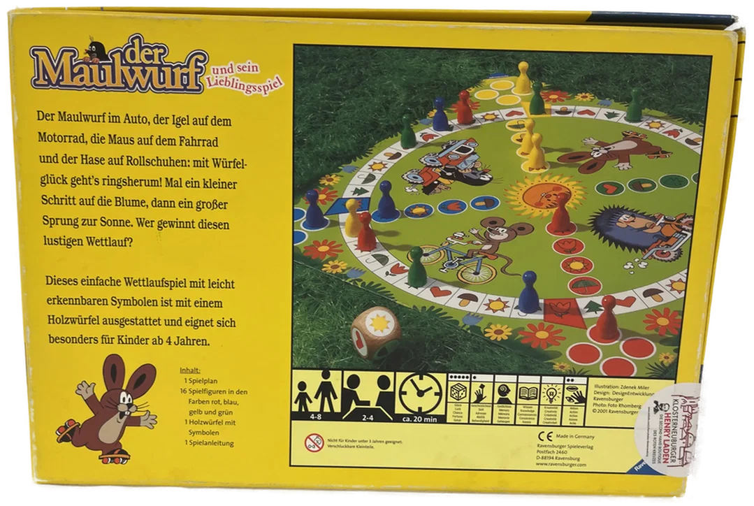 RAVENSBURGER Gesellschaftsspiel Der Maulwurf und sein Lieblingsspiel ab 4 Jahre – Bild 2