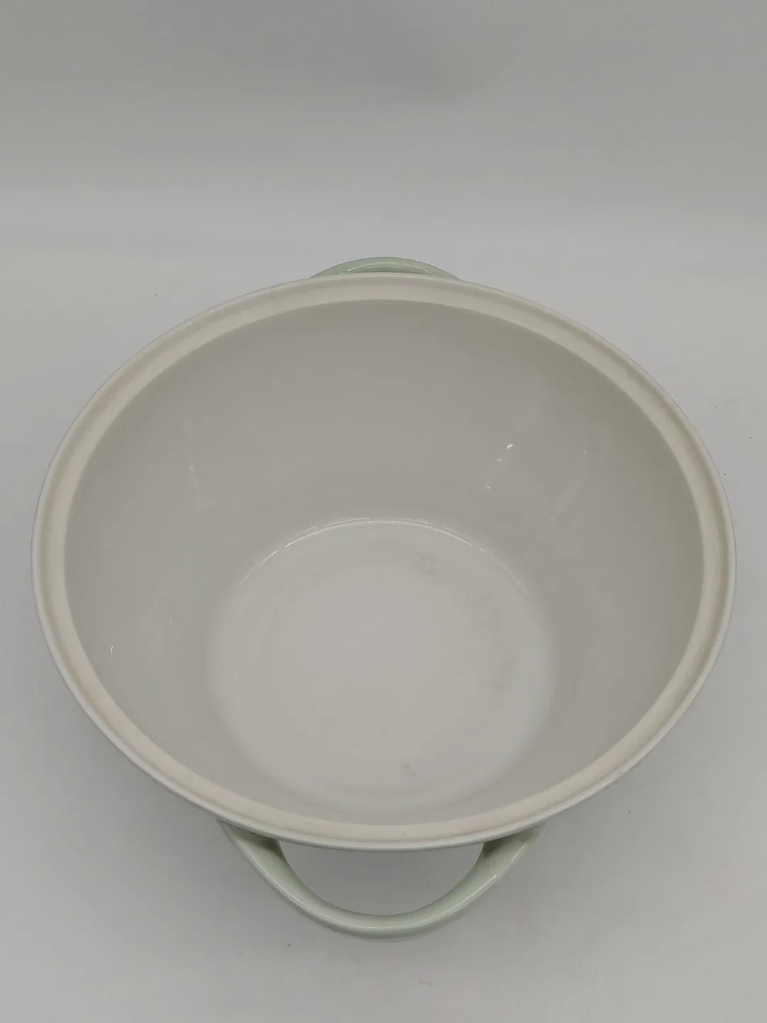 Suppentopf mit weißem Deckel Vintage Lilien Porzellan Daisy mintgrün – Bild 3