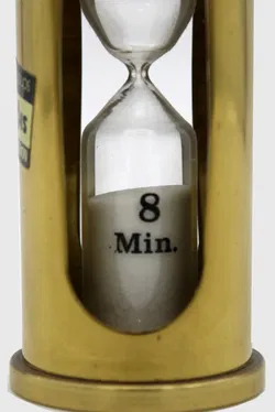 SKS Design Eieruhr – Sanduhr 8 Min – massiv Messing – Vintage Deko - Bild 2