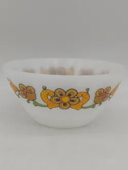 Vintage Salatschüssel mit Blumenmuster - Bild 1