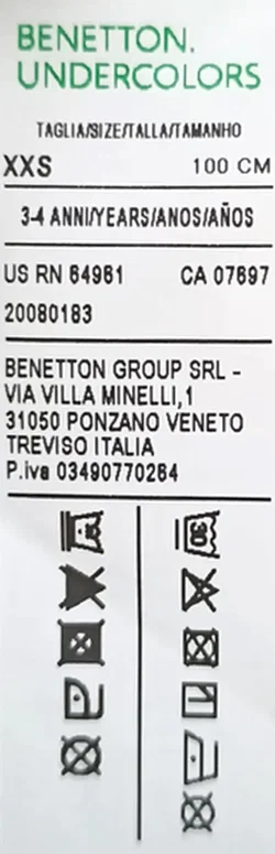 Benetton Kinderunterhose grau Gr. XXS - Bild 3