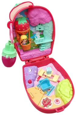 Mattel Polly Pocket Erdbeer-Häschen Schatulle – Picknick-Spielset mit Micro-Puppe & Zubehör – Vorschau 8