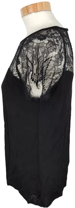 Schwarzes Spitzent-Shirt, Gr. S, hochwertige Qualität - Bild 3