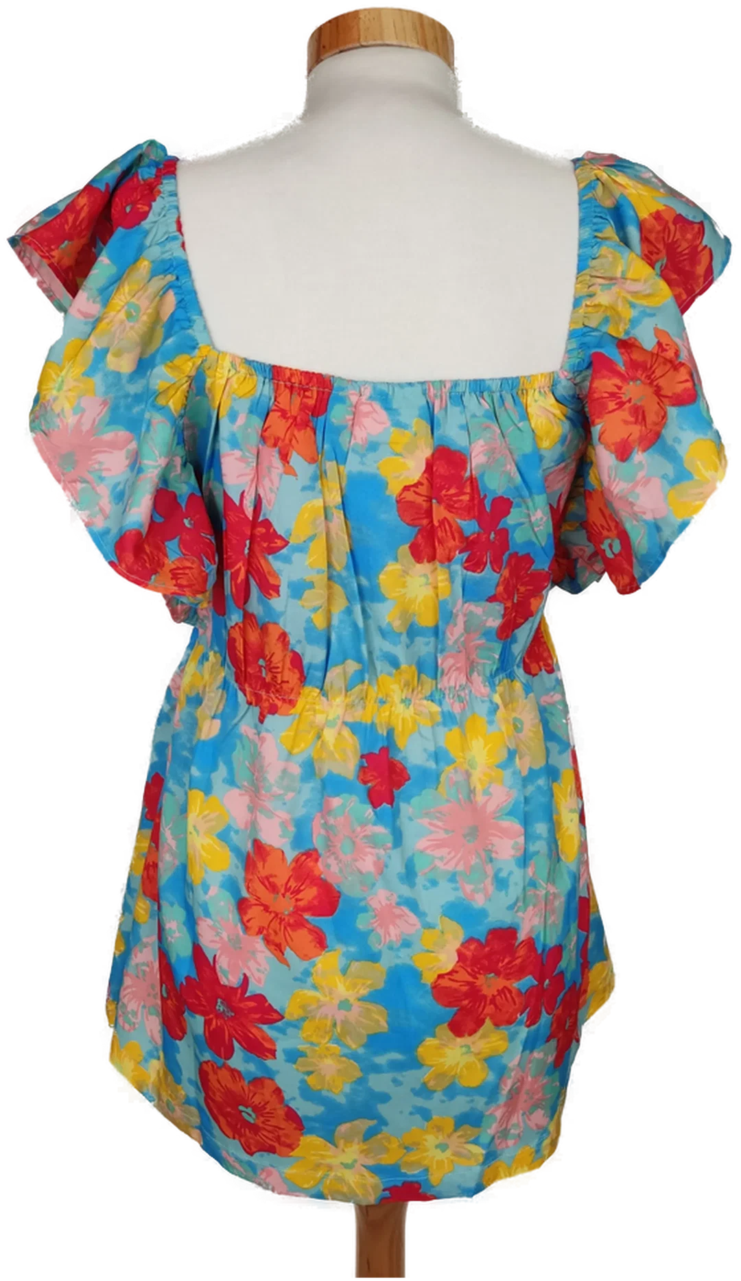 Mamalicious Damen Top blau/gelb/rot geblümt - M/38 – Bild 2