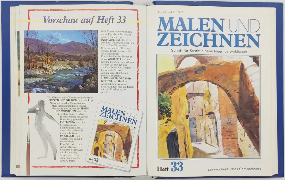 Zeitschriftensammlung "Malen und Zeichnen - Schritt für Schritt eigene Ideen verwirklichen" Hefte 1 bis 36 – Bild 4