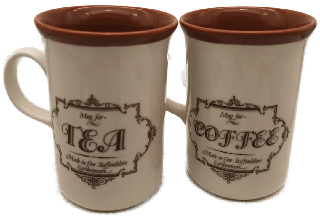 2 Keramikhäferl, Tee - Kaffee, England - Bild 4