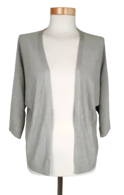 Hearts & More Damen Cardigan mit Lurex, schilf/silber - Gr. XS - Bild 1