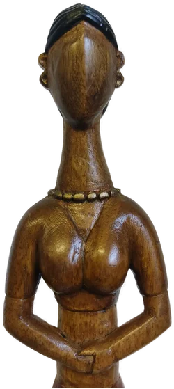 Balinesische Damenholzfigur | Handgefertigtes Unikat - Bild 5