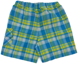adidas Babyshort blau-grün kariert - 86 - Bild 2