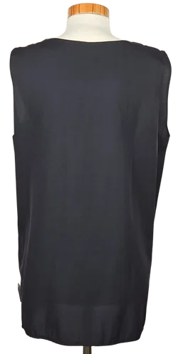 Rena Moden Vintage Damen Top, schwarz - Gr. L  - Bild 2