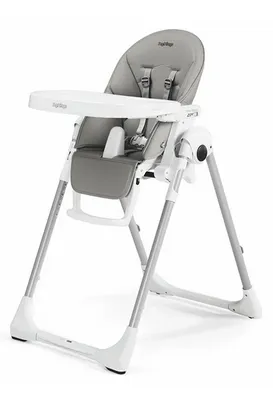 Peg Pérego Kinderhochstuhl/Kinderessstuhl Prima Pappa in Weiß/Grau - Bild 4