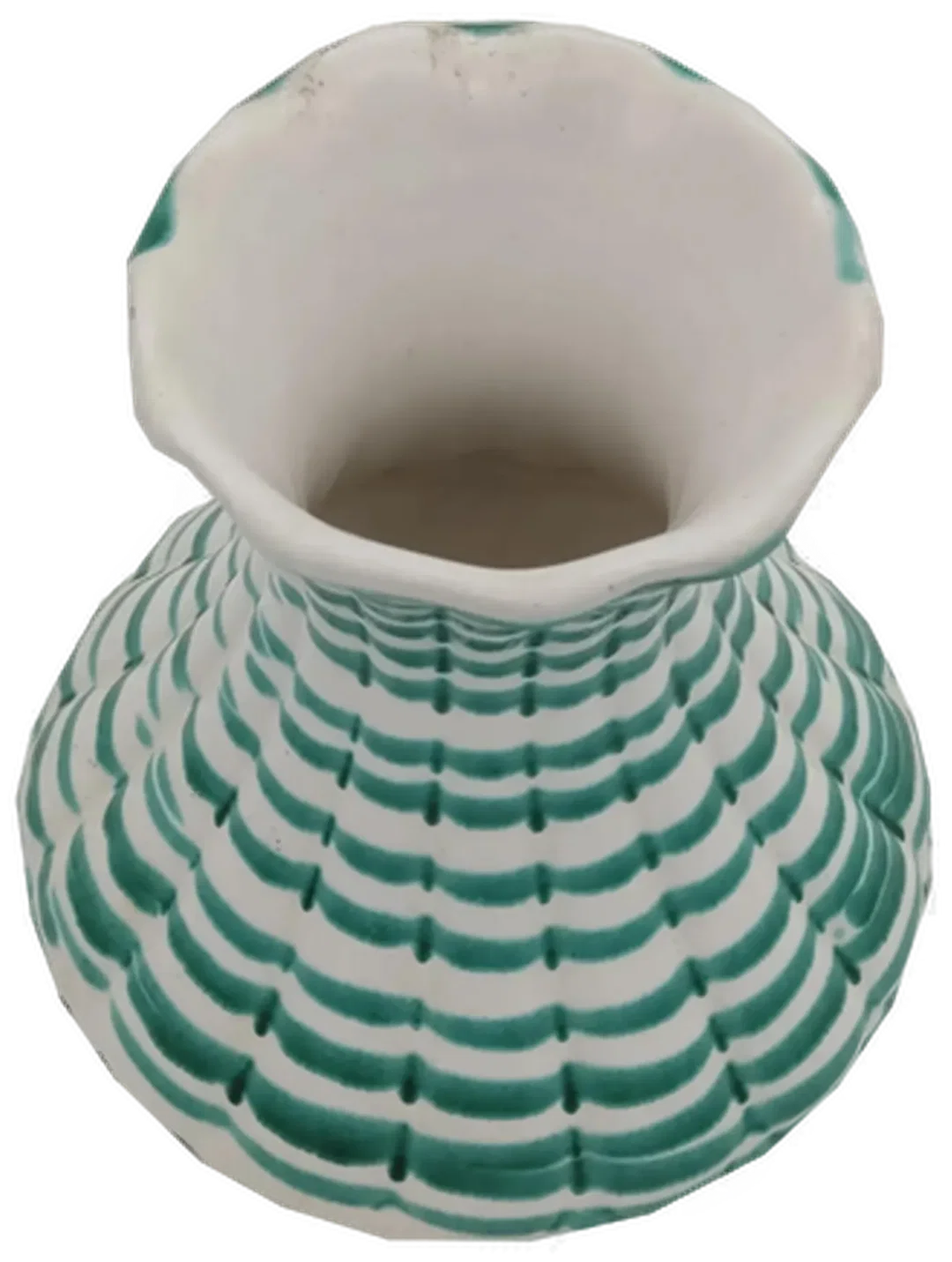 Gmundner Keramik Vase „Grün geflammt“ (Modell F84) – Bild 2