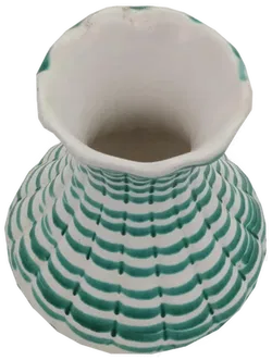 Gmundner Keramik Vase „Grün geflammt“ (Modell F84) - Bild 2