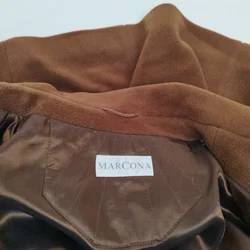 Marcona brauner Mantel - Gr. 42 / 60% Schurwolle, 25% Angora, 15% Polyamid - Bild 2