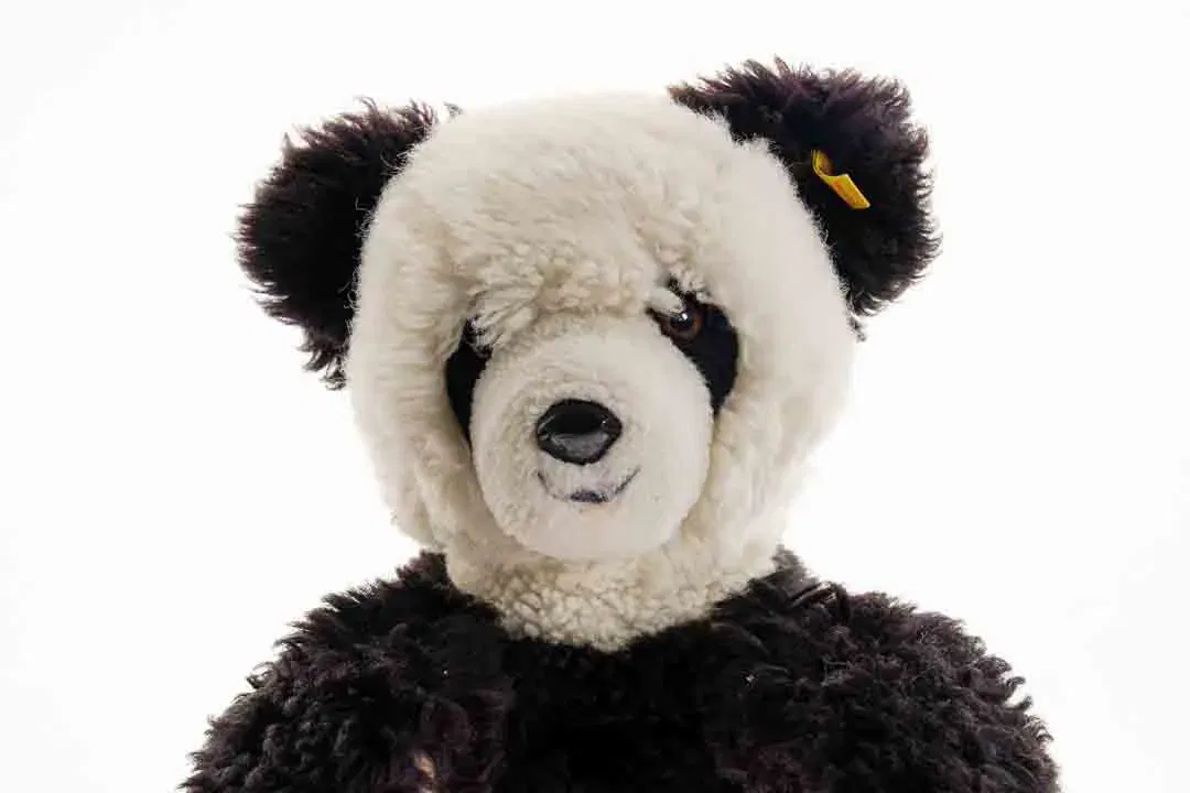 STEIFF Pandabär Stofftier in schwarz-weiß, Höhe 50cm - Bild 4
