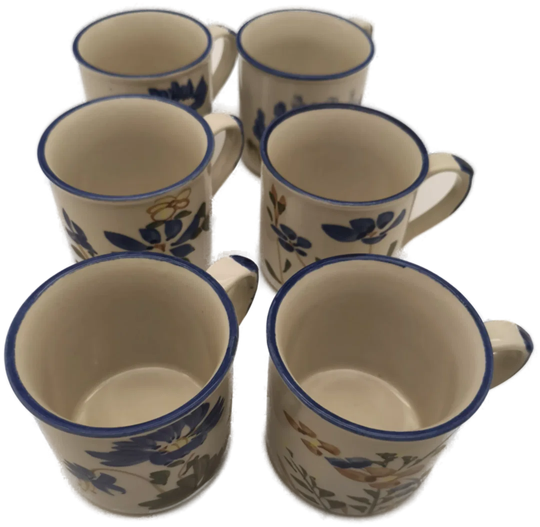 Set 6 Kaffeetassen, Kaffeehäferl, Landhaus - Bild 1