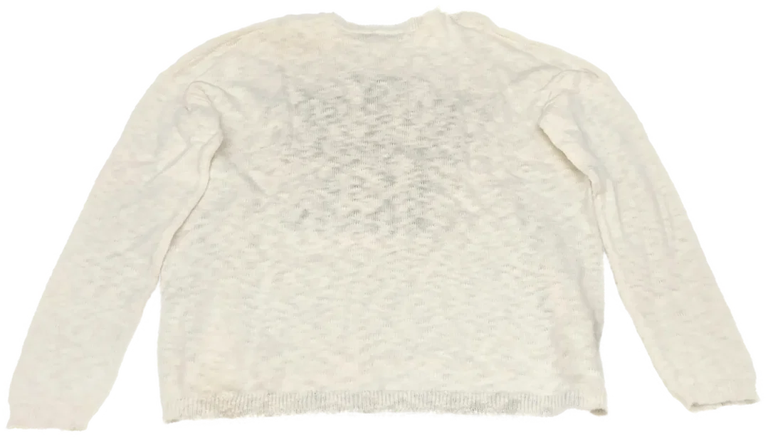 United Colors of Benetton Kinderpullover weiß gemustert Gr. 3XL  – Bild 2