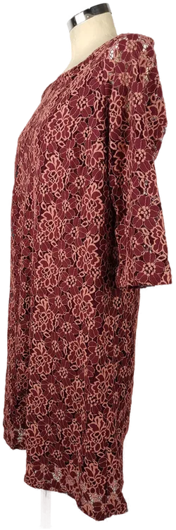 Mamalicious Umstandskleid Weinrot Geblümt | Wie Neu - Bild 4