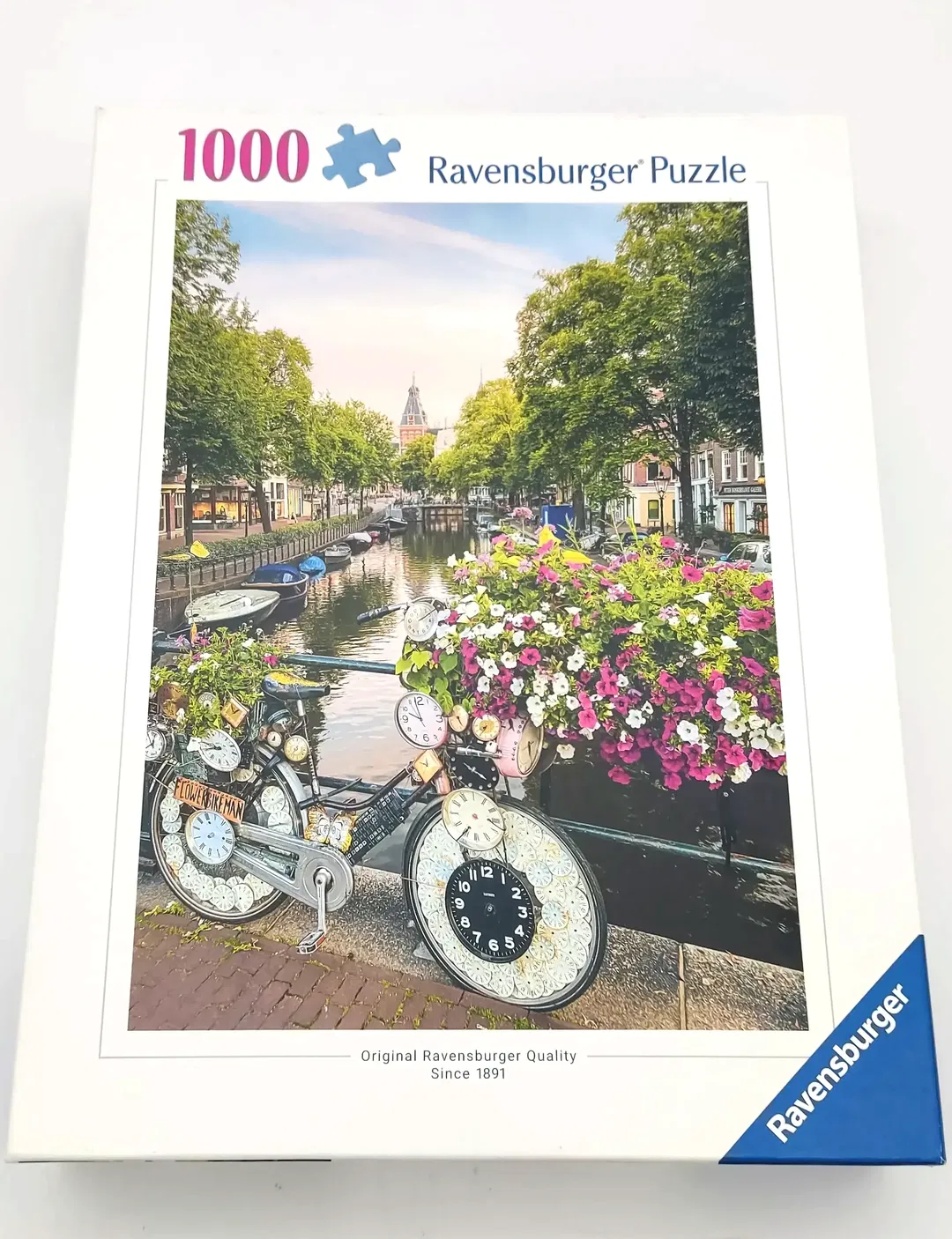 Ravensburger Puzzle 1000 Bicycle and Flowers in Amsterdam - Bild 1