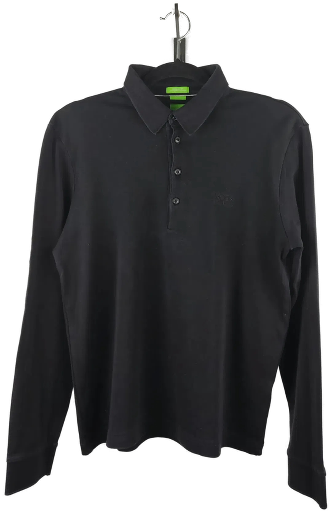 Hugo Boss Green Herren Poloshirt Langarm schwarz - XL/52 - Bild 1