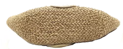 Strohhandtasche Damen mit weißen Muster - Bild 5