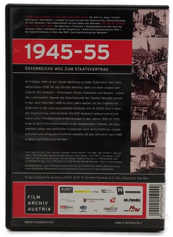 DVD Filmarchiv Austria "1945-55 - Österreichs Weg zum Staatsvertrag"  – Bild 2