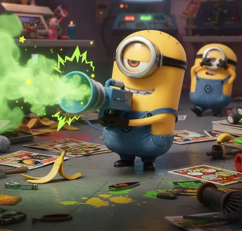 Minions Schlüsselanhänger Furzkanone – Despicable Me 3 – Simba Toys – OVP - Bild 4