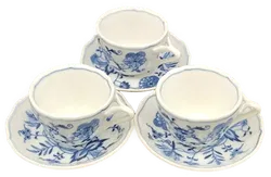 Blue Danube Espresso Set (3 Tassen + 3 Untertassen) - Bild 1