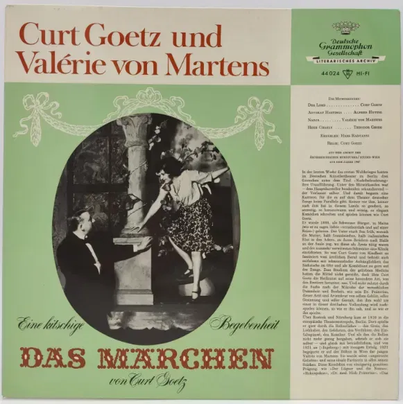 Vinyl LP - Curt Goetz, Valérie von Martens - Das Märchen  - Bild 2