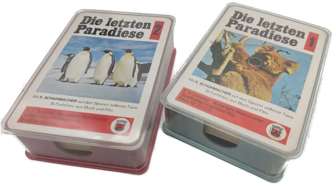 Die letzten Paradiese 1 und 2 - Vintage Quartett Kartensets - F.X. Schmid - Bild 4