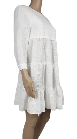 Zara Damen Midikleid, weiß - Gr. XS - Bild 2