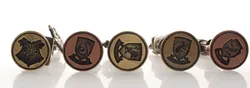 Harry Potter Siegelstempel-Set – 5 Metallstempel (Hogwarts & Häuser) inkl. rotem & gelbem Wachsstift – Sammlerbox - Bild 3